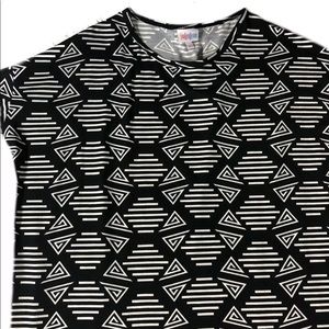 LuLaRoe XXS Irma black and white NWT